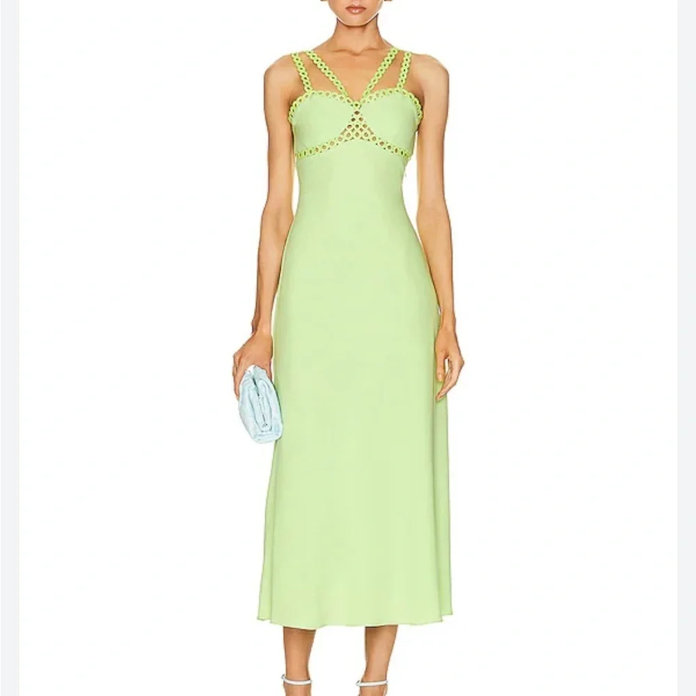 NWT Jonathan Simkhai Sevilla Sleeveless Midi Dress Size 12